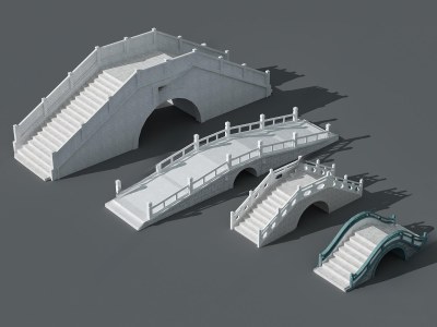 中式桥3D模型下载